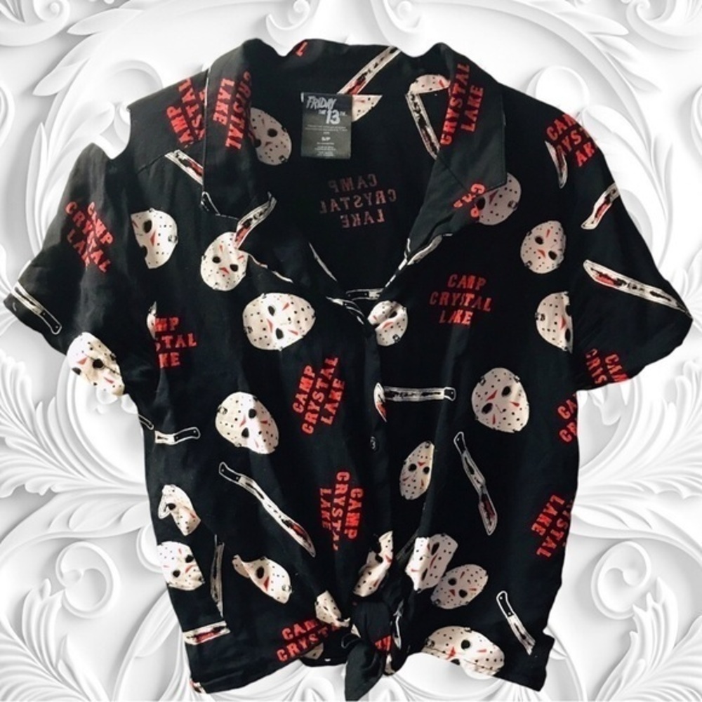 Camp Crystal Lake Friday The 13th Short Sieeve Size Small